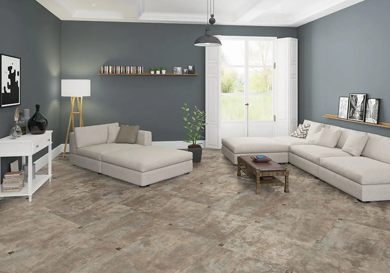 Интерьер с плиткой Azulejos Borja 