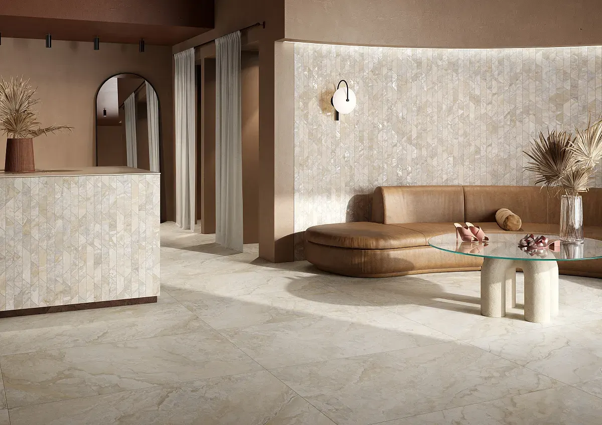 Интерьер с плиткой Bottega