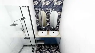 Глянцевый и Матовый 120x60 — интерьер 2