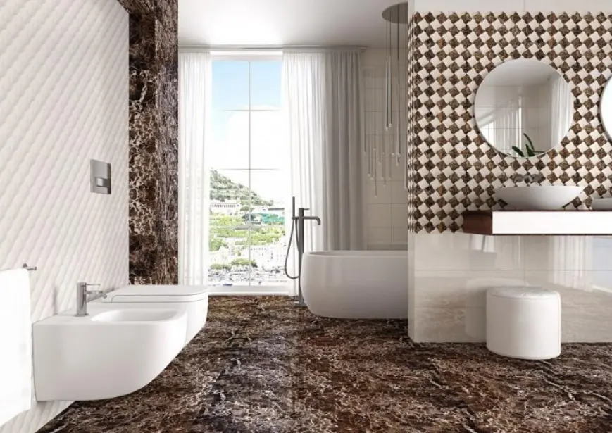 Интерьер с плиткой Click Ceramica