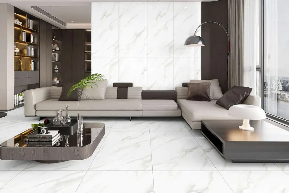 Коллекция Carrara Pearl в интерьере