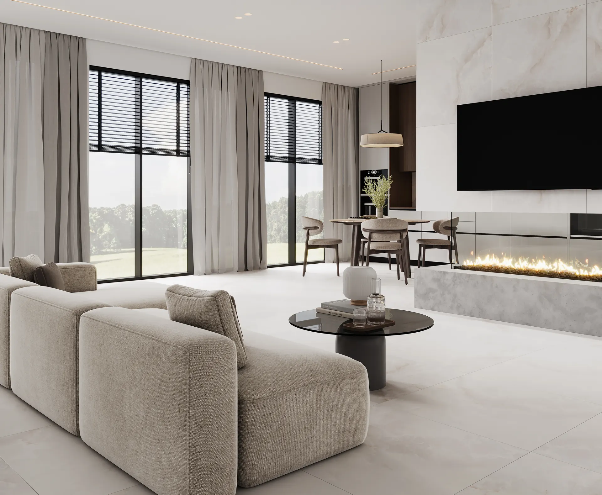 Коллекция Advance White в интерьере