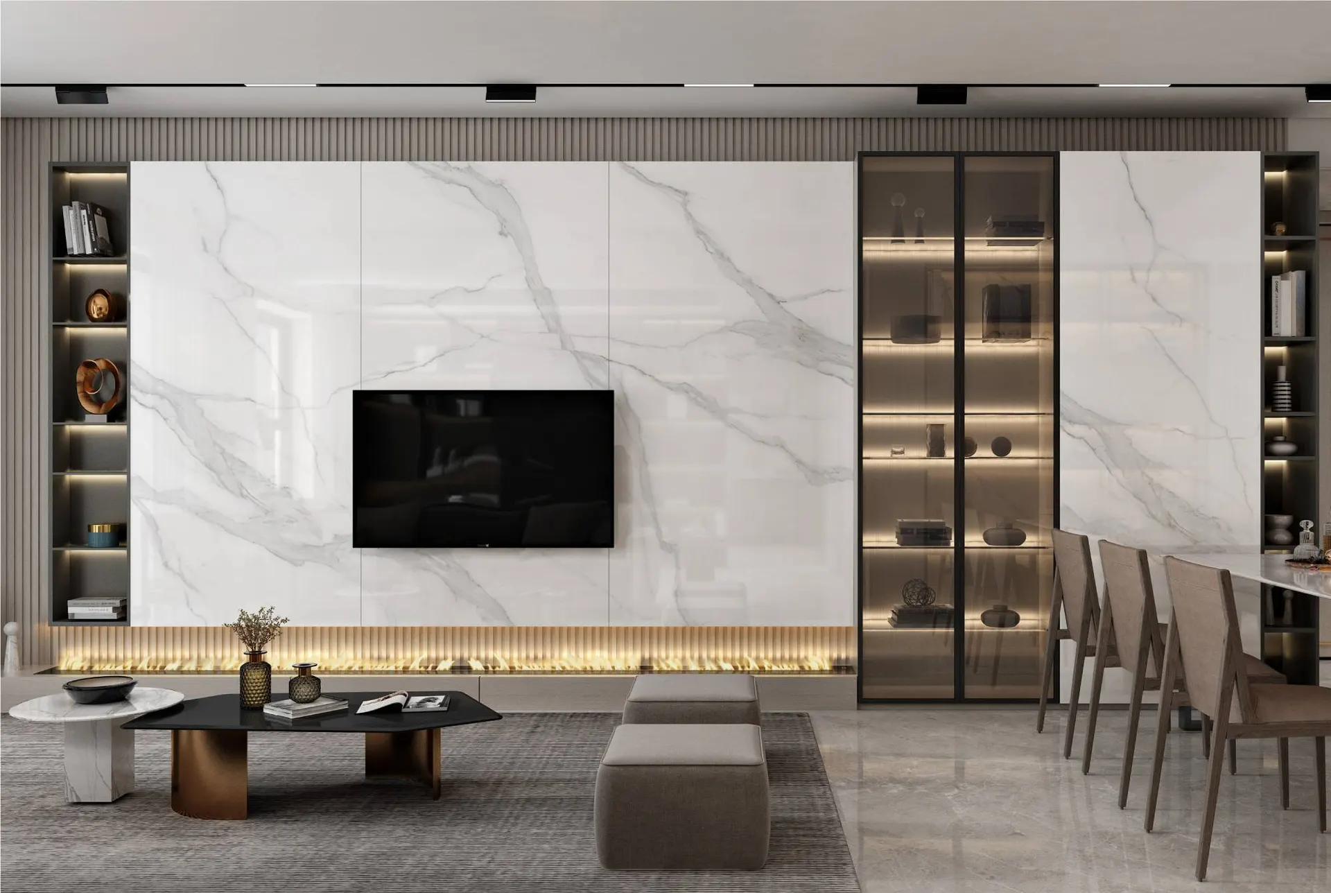 Calacatta Infinity в интерьере