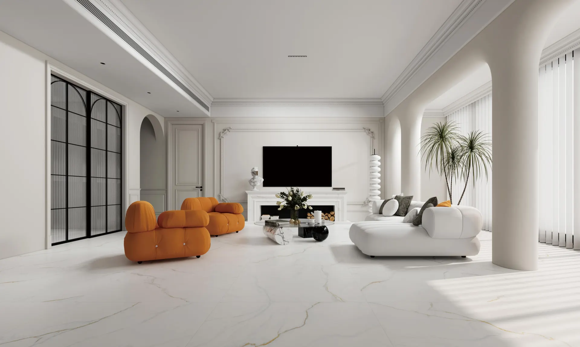 Коллекция Calacatta Polido в интерьере