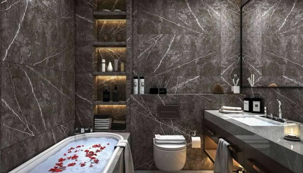 Интерьер с плиткой Ocean Ceramic