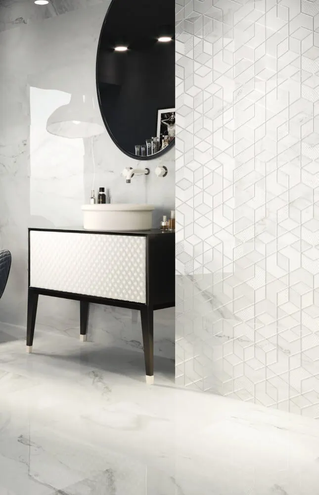 Интерьер с плиткой Porcelanite Dos