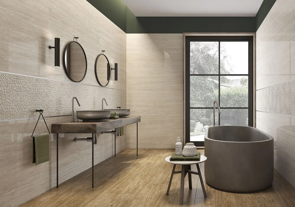 Интерьер с плиткой Saloni Ceramica