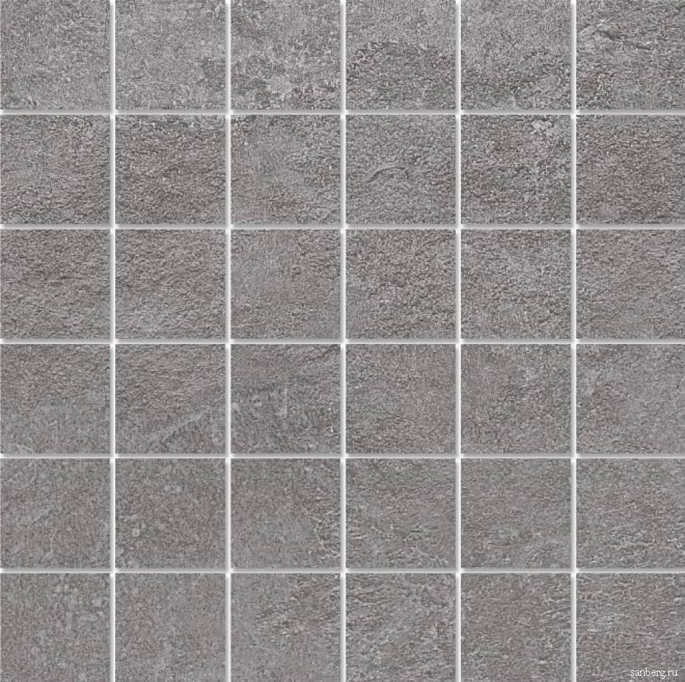 Декор керамогранит Kerama Marazzi Про Стоун Серый Темный Мозаичный 30x30 9мм