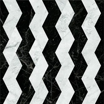 Керамогранит 41zero42 DANDY Ribbon Black_White 18,6х18,6