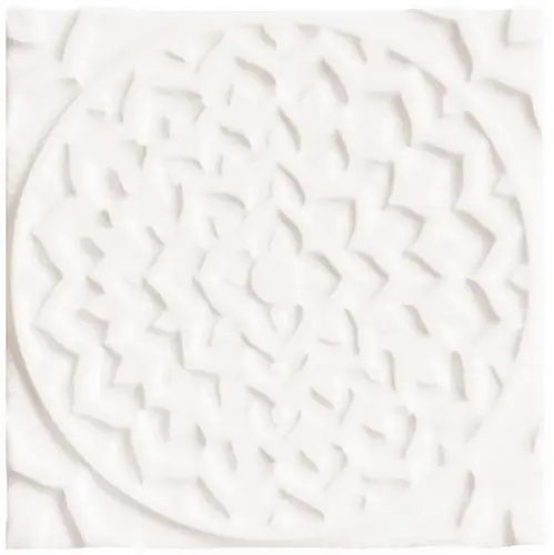 Adex Earth Relieve Mandala Cosmos Navajo White 15x15
