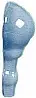Adex Modernista Angulo Moldura Italiana PB N 3 C/C Azul Oscuro 2,3x5