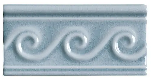 Бордюры ADEX MODERNISTA Relieve Olas C C Stellar Blue