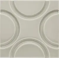 Adex Neri Relieve Geo Silver Mist 15x15
