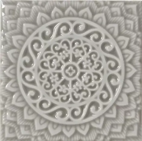 Плитка ADST4080 RELIEVE MANDALA UNIVERSE GRAYSTONE 14,8х14,8