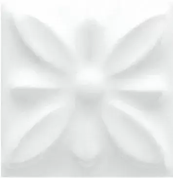 Плитка ADST4053 Taco Relieve Flor №1 Snow Cap 3х3
