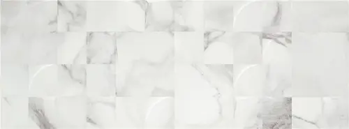 Alaplana Allison P.B. Blanco Mosaic Brillo Rect. 33,3x90