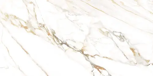 Настенная плитка Detroit Calacatta Gold 24.9x50 глянцевая керамическая