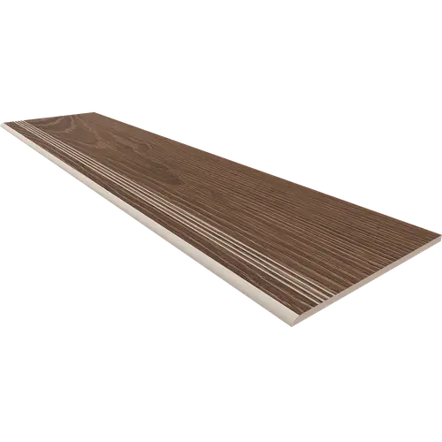 Ступень Alavesa AV04-30x160 матовая с насечками коричневая