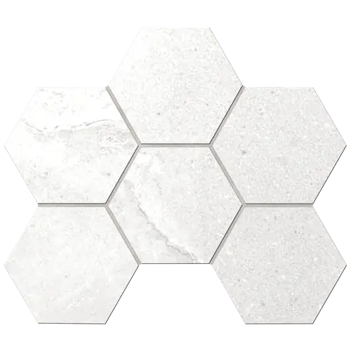 Мозаика Kailas KA00 Hexagon 25x28,5 матовая(10 мм) бежевая
