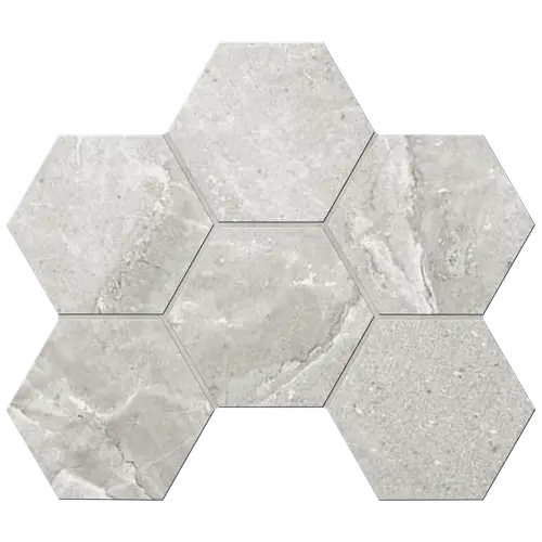 Мозаика Kailas KA01 Hexagon 25x28,5 матовая(10 мм)