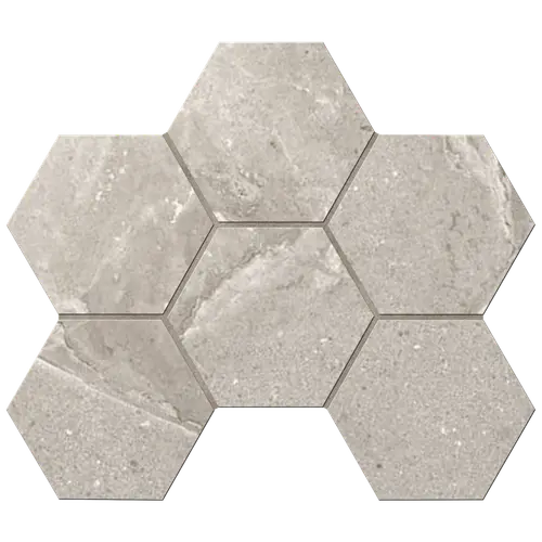 Мозаика Kailas KA03 Hexagon 25x28,5 матовая(10 мм) коричневая