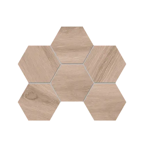 Мозаика Selection SI01 Hexagon 25x28,5x10 матовая бежевая