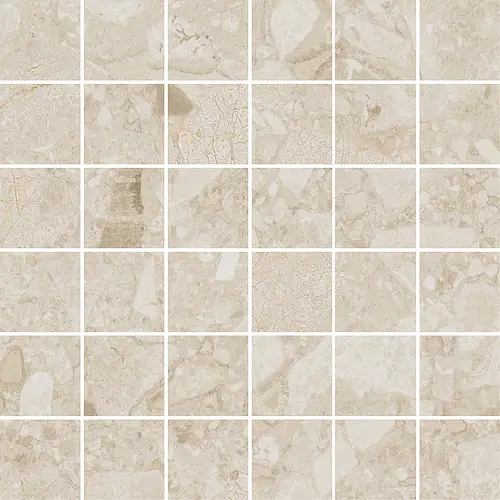 Мозаика Керамогранит ARCANA BLACK&CREAM Cream Mosaic Beach 30х30