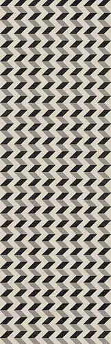Керамическая плитка для стен ARCANA BLACK&CREAM Cream-R Zigzag 32х99