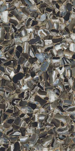 Керамогранит Ultra Agata Agata Blаck Luc. Shiny 150x300 6 mm