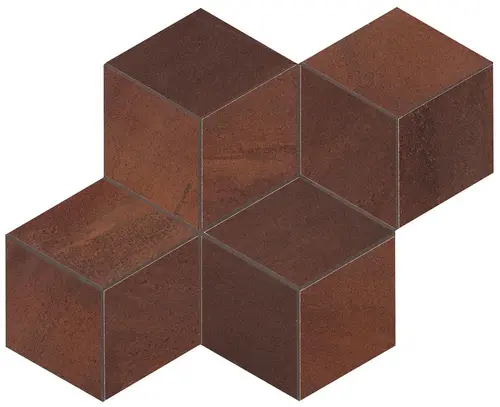 Blaze Corten Mosaico Esagono Matt