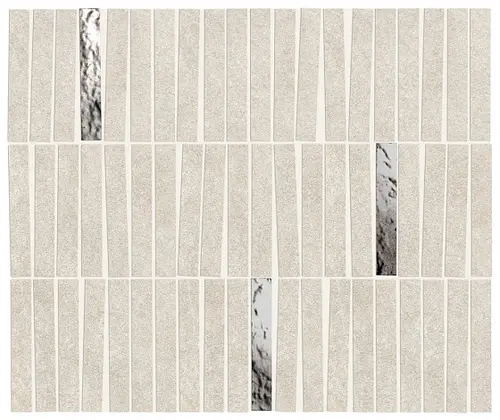Мозаика Керамогранит BOOST MINERAL White Mosaico Domino Lux