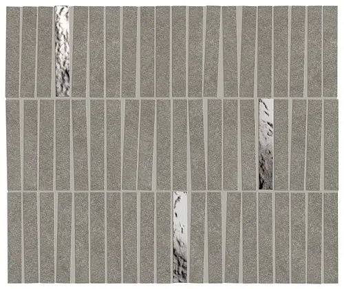 Мозаика Керамогранит BOOST MINERAL Smoke Mosaico Domino Lux