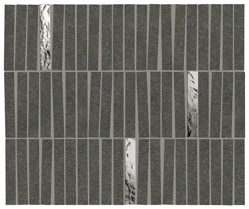 Мозаика Керамогранит BOOST MINERAL Tarmac Mosaico Domino Lux