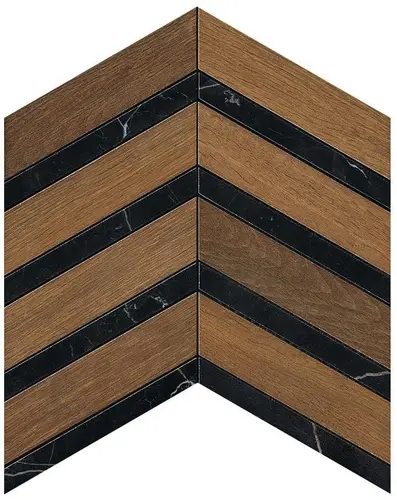Heartwood Brandy Marble Chevron 29,4x28,7