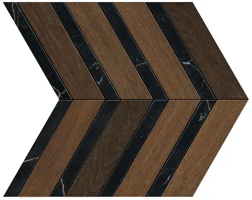 Heartwood Moka Marble Chevron 29,4x28,7