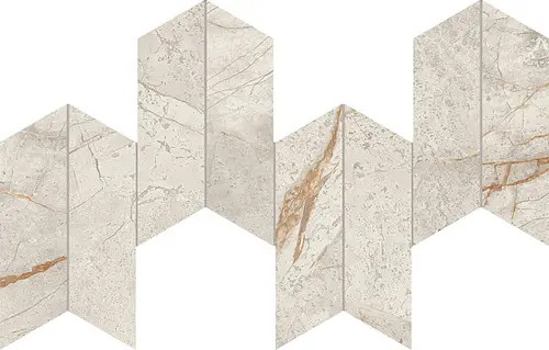 Мозаика Керамогранит ATLAS CONCORDE MARVEL DIVA White Everest Mosaico Chevron Velvet