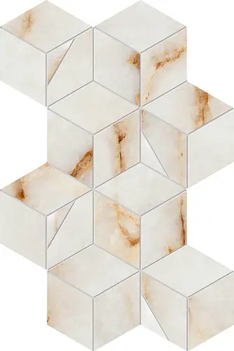 Мозаика Керамогранит ATLAS CONCORDE MARVEL DIVA Ice Crystal Mosaico Hex Lappato