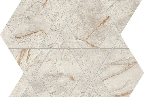Мозаика Керамогранит ATLAS CONCORDE MARVEL DIVA White Everest Mosaico Triangle Lappato