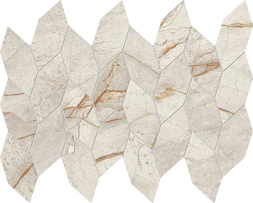 Мозаика Керамогранит ATLAS CONCORDE MARVEL DIVA White Everest Mosaico Twist Lappato