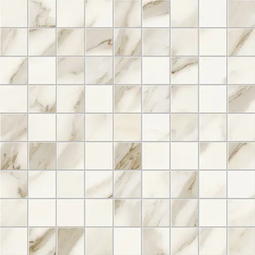 Мозаика Керамогранит MERAVIGLIA Calacatta Bernini Mosaico Matt