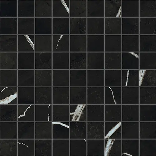 Мозаика Керамогранит MERAVIGLIA Black Origin Mosaico Matt