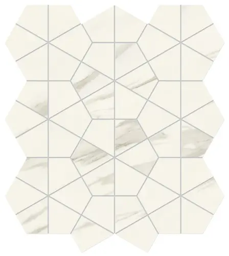 Мозаика Керамогранит MERAVIGLIA Calacatta Meraviglia Hexagon Lappato
