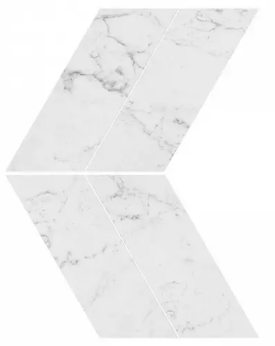 Marvel Carrara Pure Chevron Lappato
