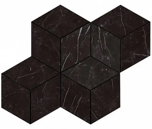 Marvel Nero Marquina Mosaico Esag. Lapp.