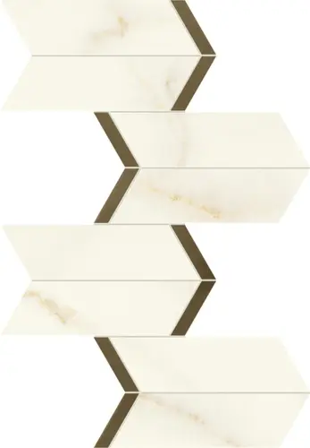 Мозаика Керамогранит ATLAS CONCORDE MARVEL X Calacatta Apuano Mosaico Chevron Lappato