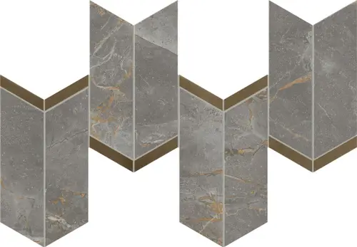 Мозаика Керамогранит ATLAS CONCORDE MARVEL X Fior di Bosco Mosaico Chevron Lappato