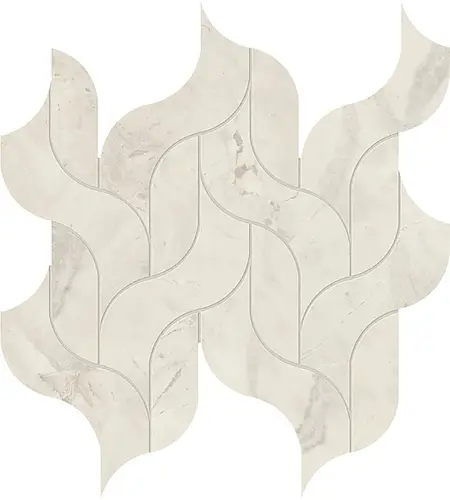 Мозаика Керамогранит ATLAS CONCORDE MARVEL X Calacatta Perla Mosaico Waterfall Lappato