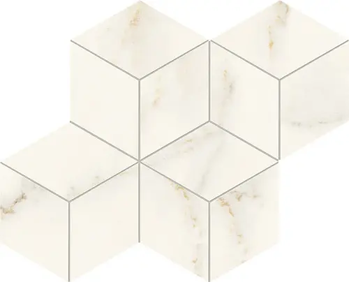 Мозаика Керамогранит ATLAS CONCORDE MARVEL X Calacatta Apuano Mosaico Esagono Silk