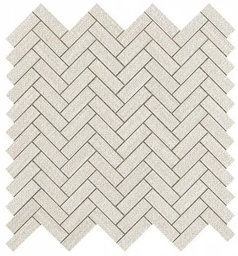 Atlas Concorde Room White Herringbone Wall 32,4x32,4