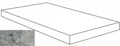 Керамогранит Ступень Atlas Concorde Forte Dei Marmi Quark Persian Grey Scalino Angolare Dx 33x120